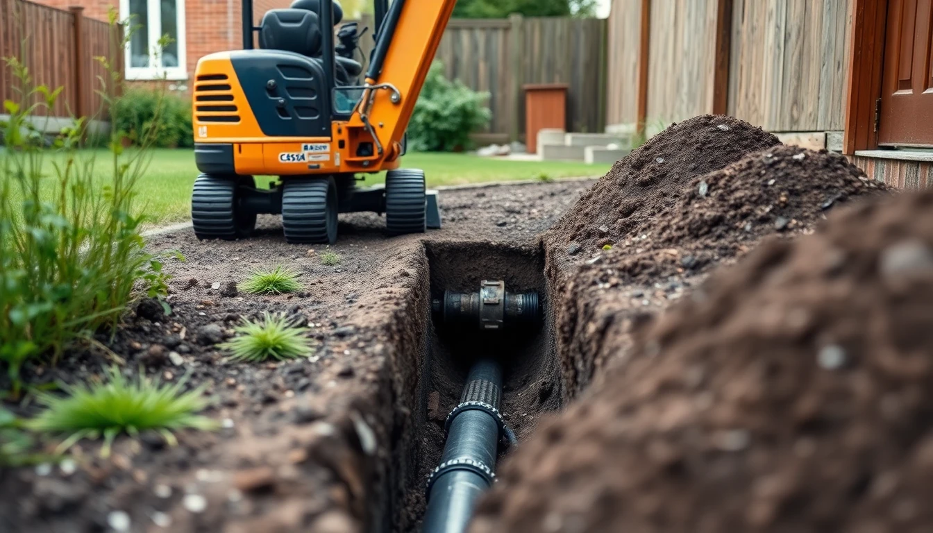 Drain Excavation in Swansea, City and County of Swansea